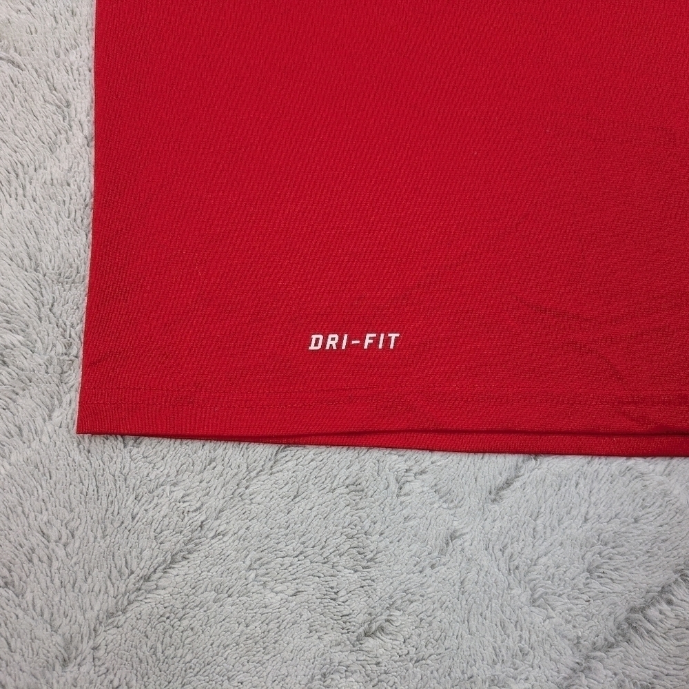Ohio State Buckeyes Shirt Mens XL Red Scarlet Nike Tee Performance Dri-Fit Gym - Picture 3 of 9